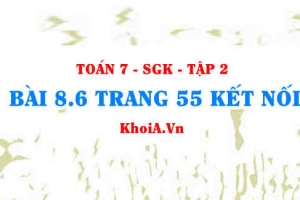 Bài 8.6 trang 55 Toán 7 Kết nối tri thức Tập 2